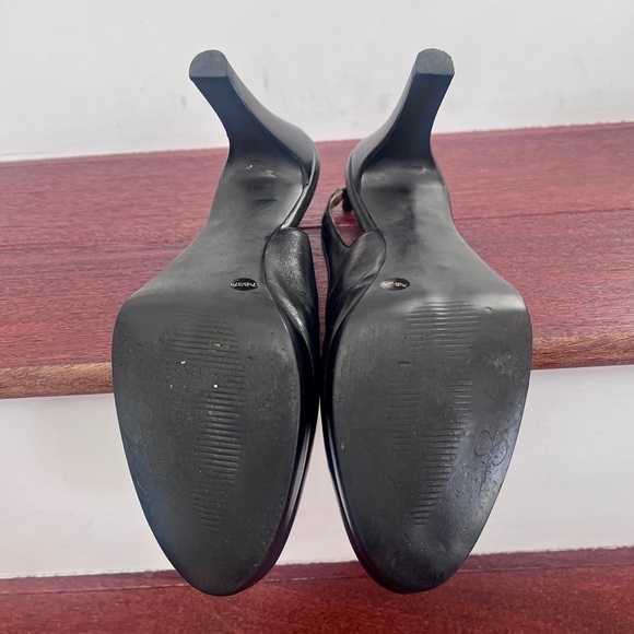 Jessica Simpson Black Platform Slingback Heels - Picture 9 of 9